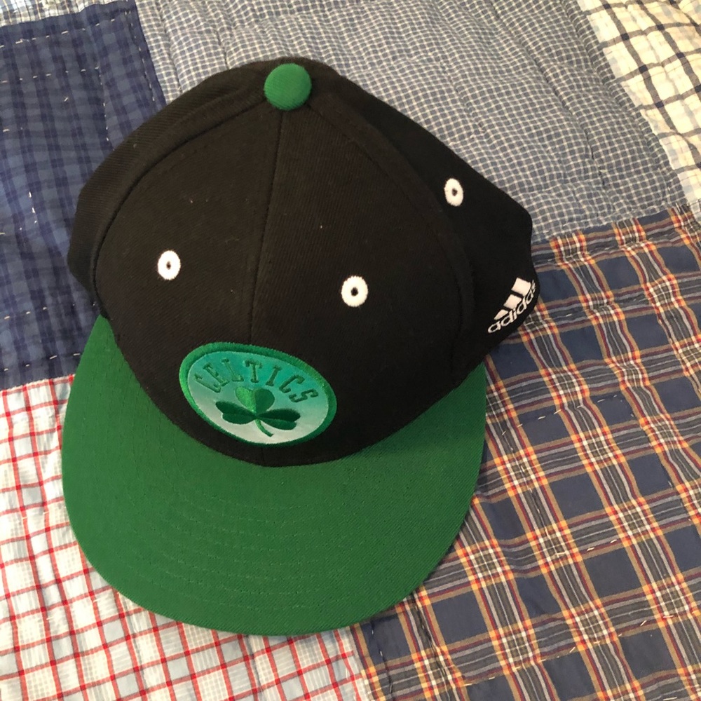 Black and Green Boston Celtics SnapBack hat